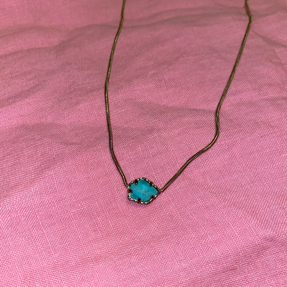 COPY - Super cute!! Kendra Scott teal stone neckl…